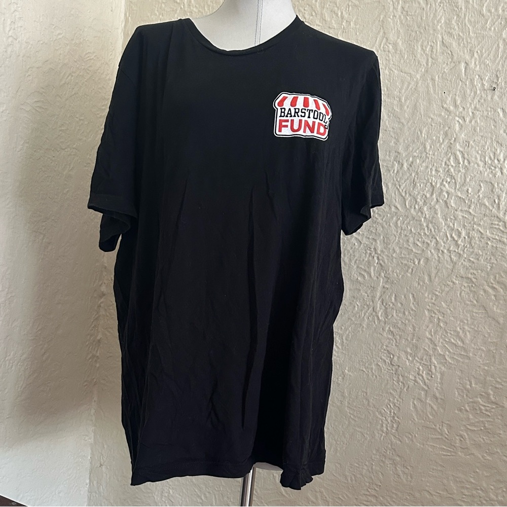 Barstool Fund Black T-Shirt 2XL